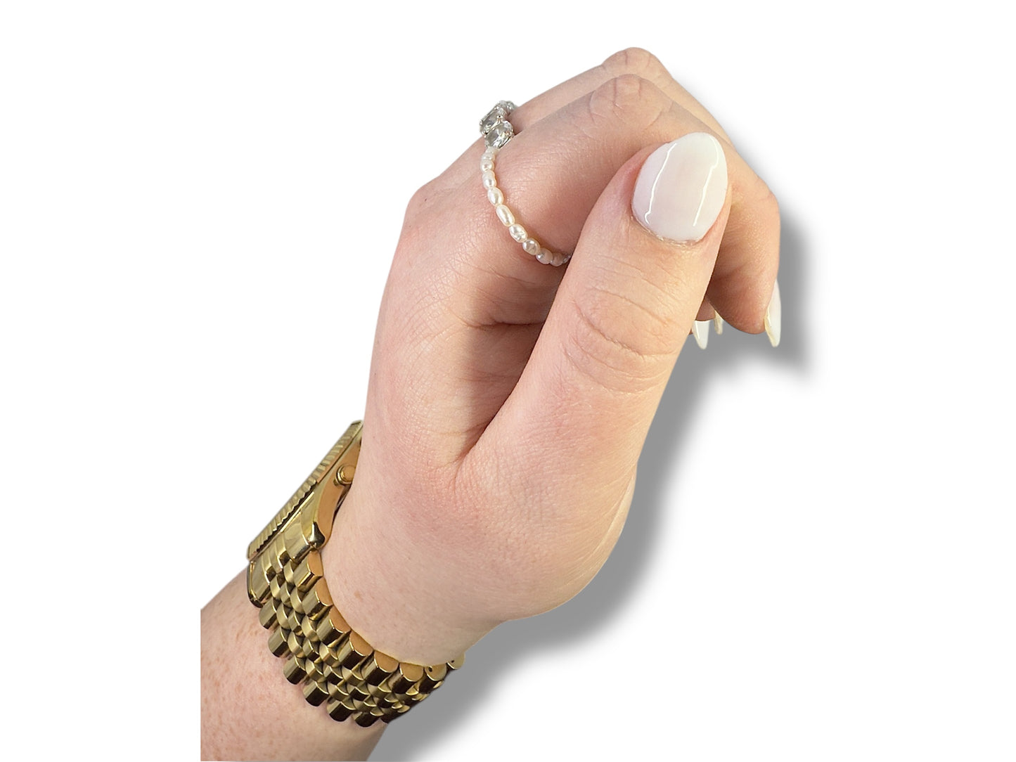 Freshwater Pearl Eternity Ring