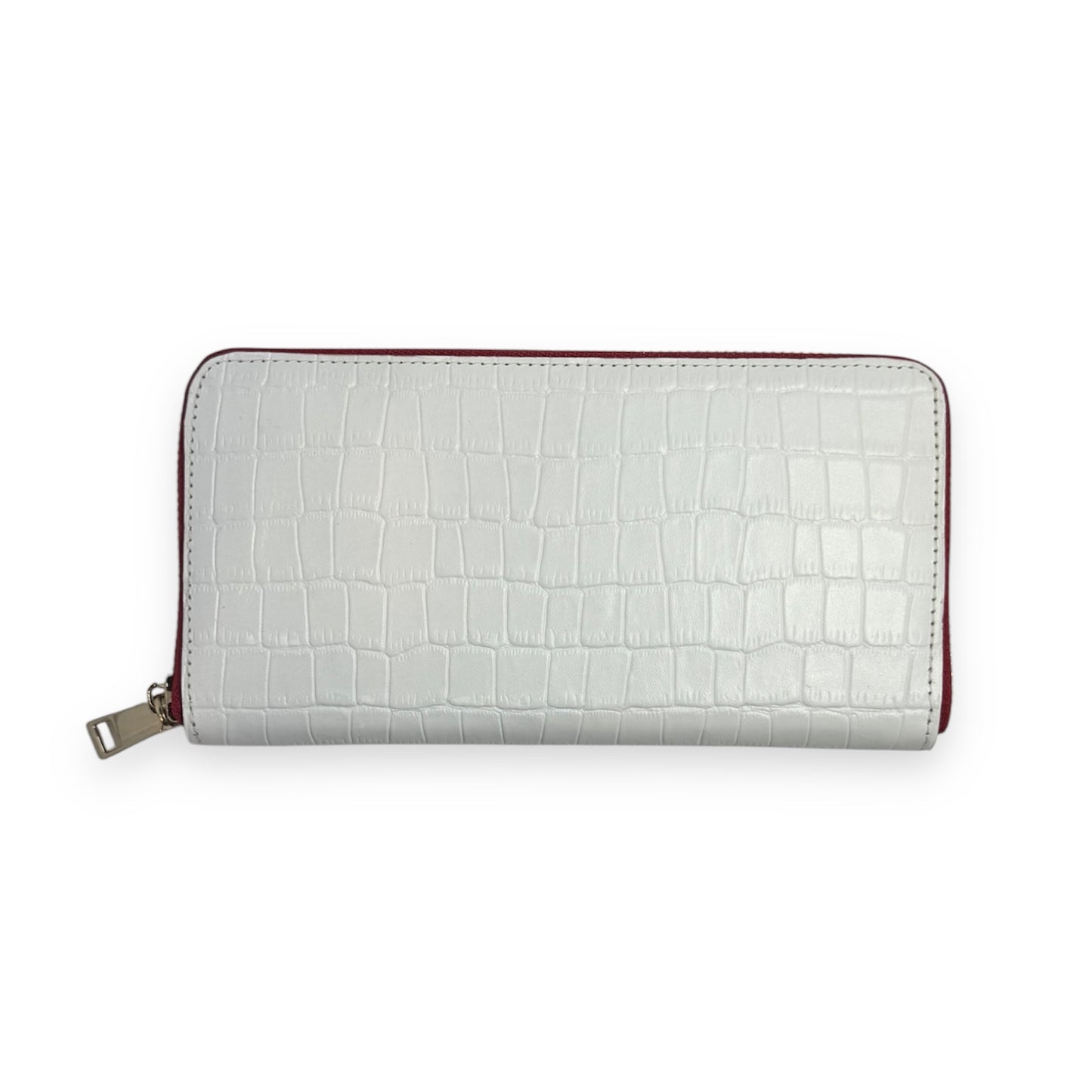 Zippy Wallet - White Nile Crocodile Embossed