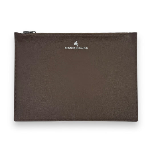 Evening Clutch - Mocha Cowhide