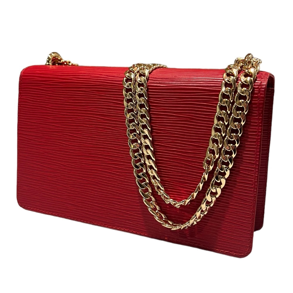 Apollo Bag Crossbody: (Epi Leather Rouge & Gold Hardware)