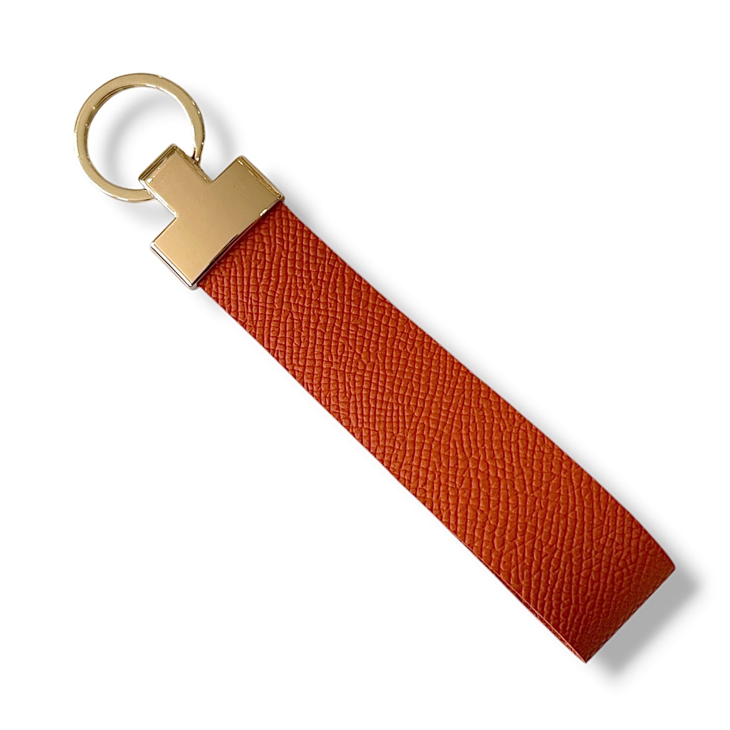 Cognac - Handmade Leather Keychain | Full-Grain Leather | Made in USA