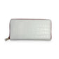Zippy Wallet - White Nile Crocodile Embossed