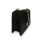 Apollo Bag Crossbody: MM  (Ostrich Embossed Black and Gold Hardware)