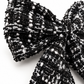 Black & White Tweed Hair Bow | Luxury Statement Hair Accessory