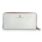 Zippy Wallet - White Nile Crocodile Embossed