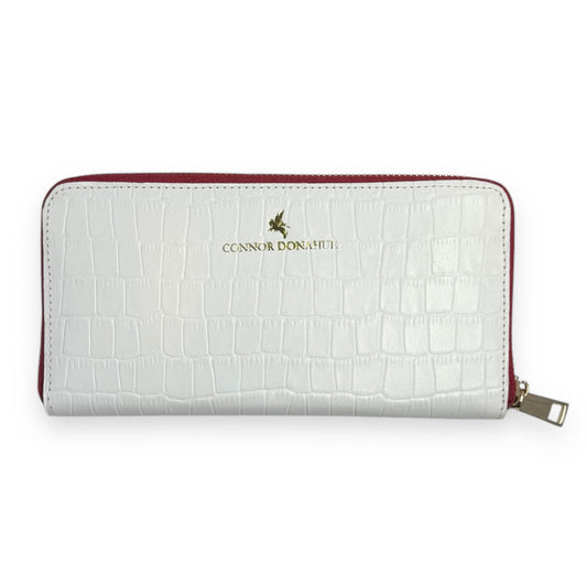 Zippy Wallet - White Nile Crocodile Embossed
