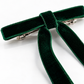 Dark Emerald Green Velvet Ribbon Hair Bow | Luxury Long-Tail Hair Accessory