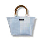 Bamboo and Belgian Cotton Canvas (Light Blue Stripes)