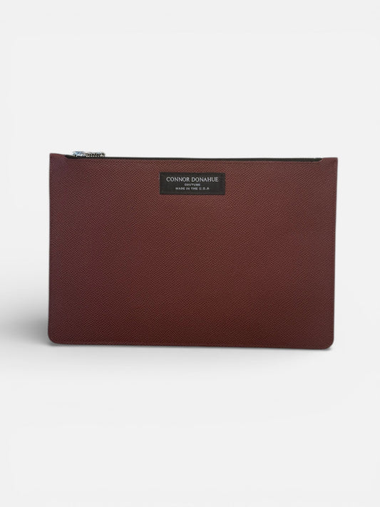 Evening Clutch - Epsom Leather Burgundy