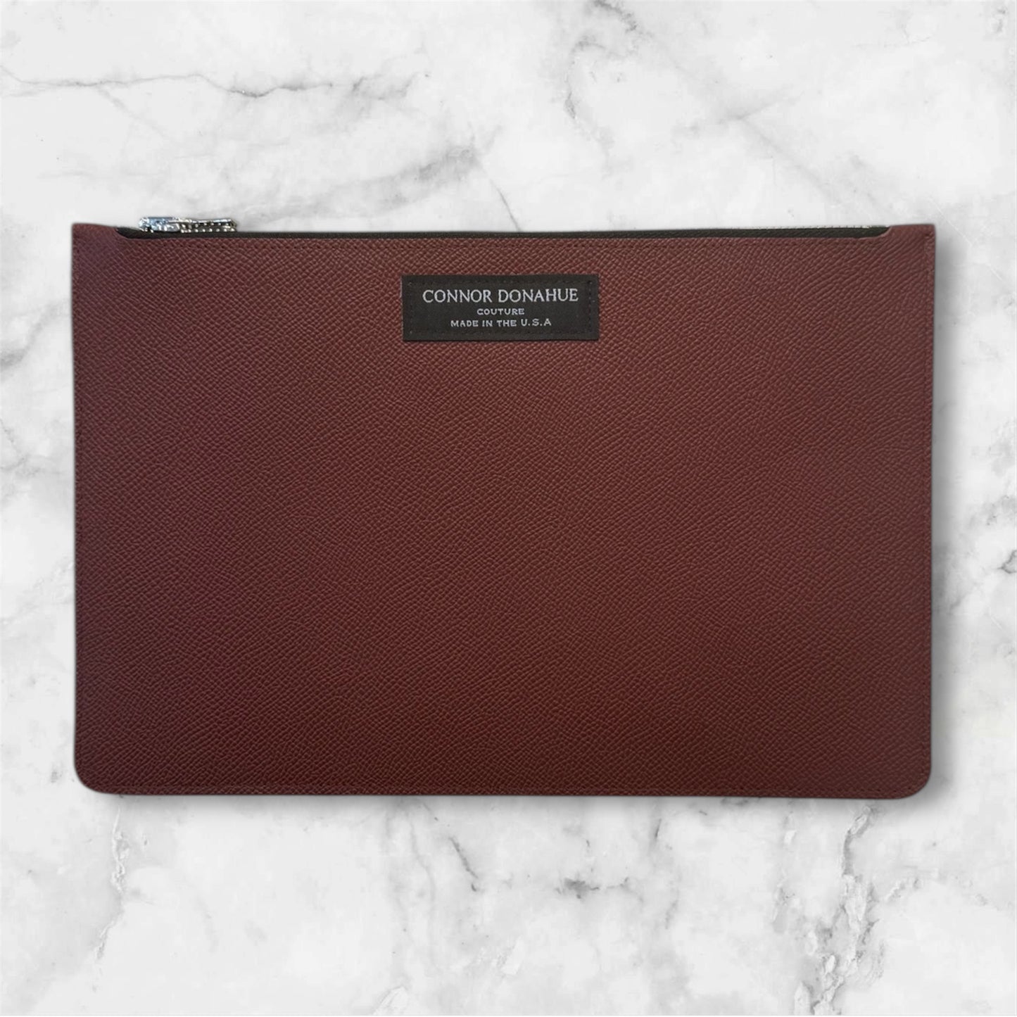 Evening Clutch - Epsom Leather Burgundy