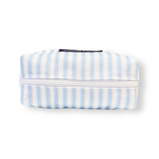 Travel Pouch Petite- Blue Stripe
