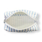 Travel Pouch Petite- Blue Stripe