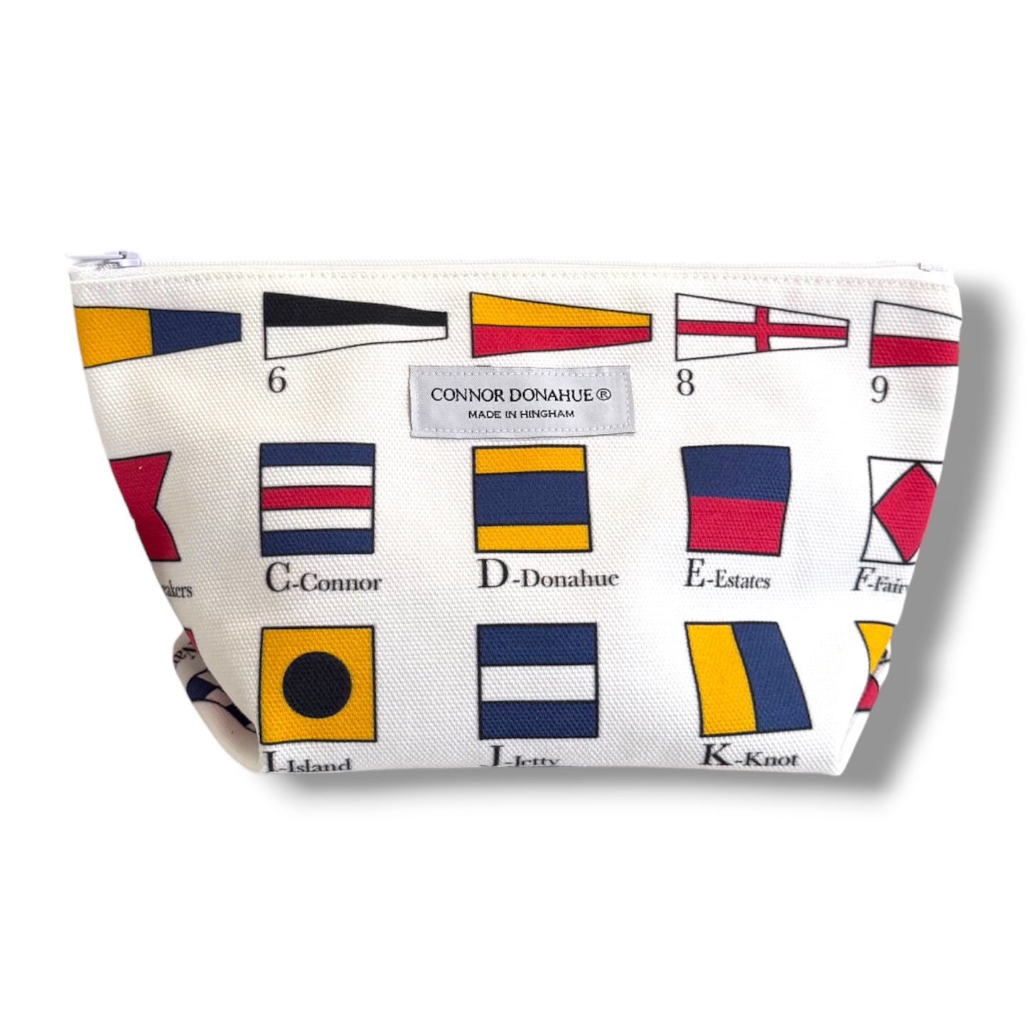 Canvas Cosmetic Pouch- Yachting (Medium)