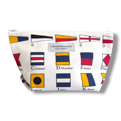 Canvas Cosmetic Pouch- Yachting (Medium)