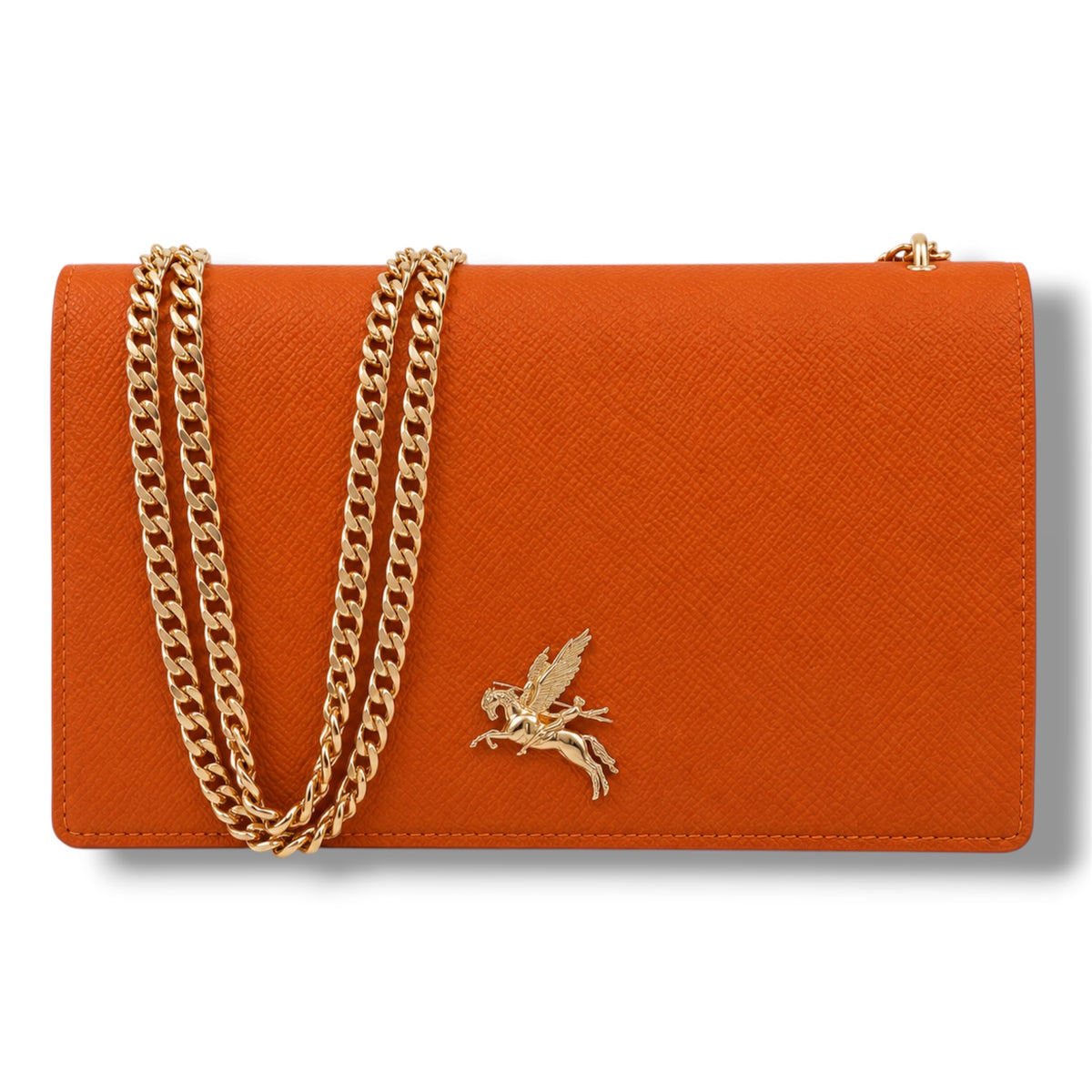 Apollo Bag Crossbody: MM Saffron (Epsom Leather)