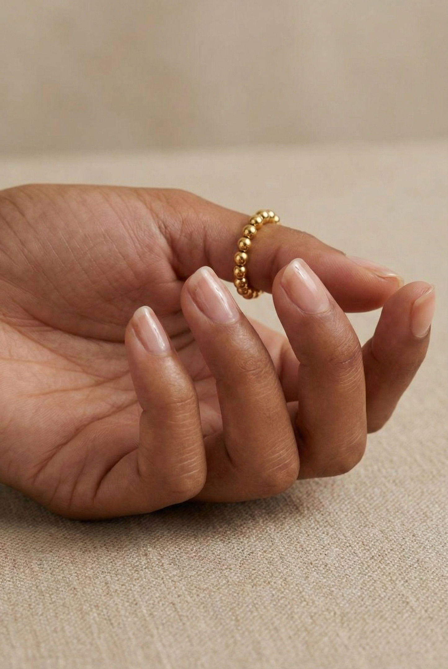 18K Gold-Filled Bead Ring (3mm)