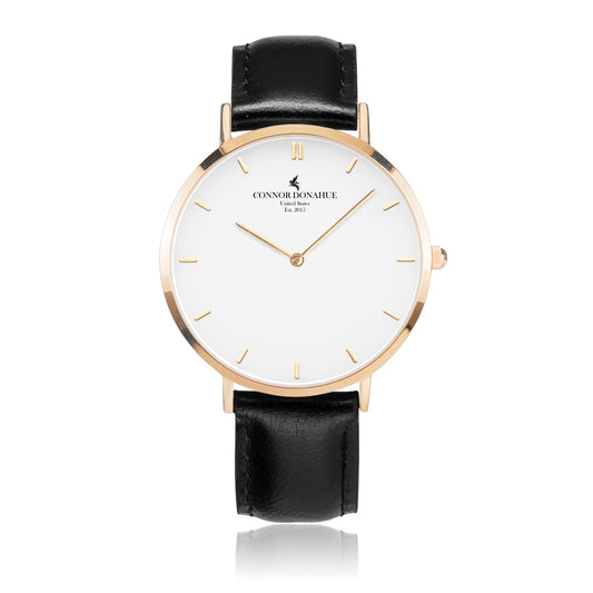 ROSE GOLD - LEATHER STRAP